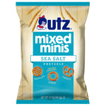UTZ Mixed Minis Sea Salt Pretzels packaging on a white background