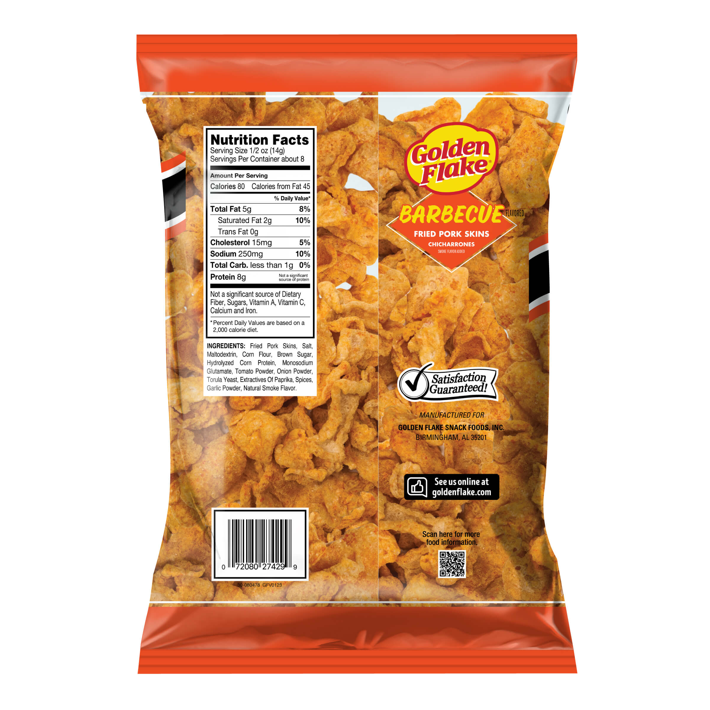 Packaged snack with Golden Flake branding on a white background