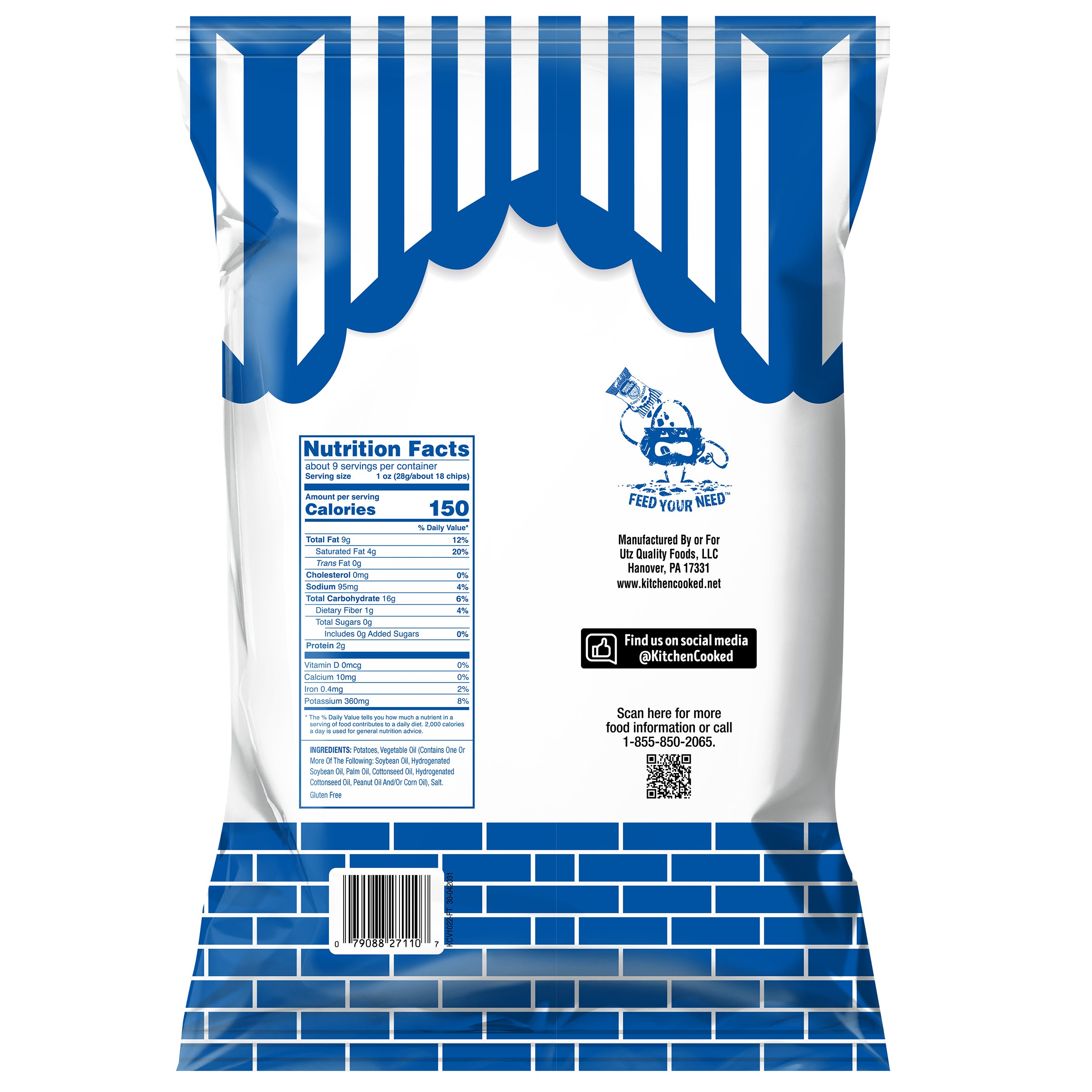 Kitchen Cooked® Ripple Potato Chips