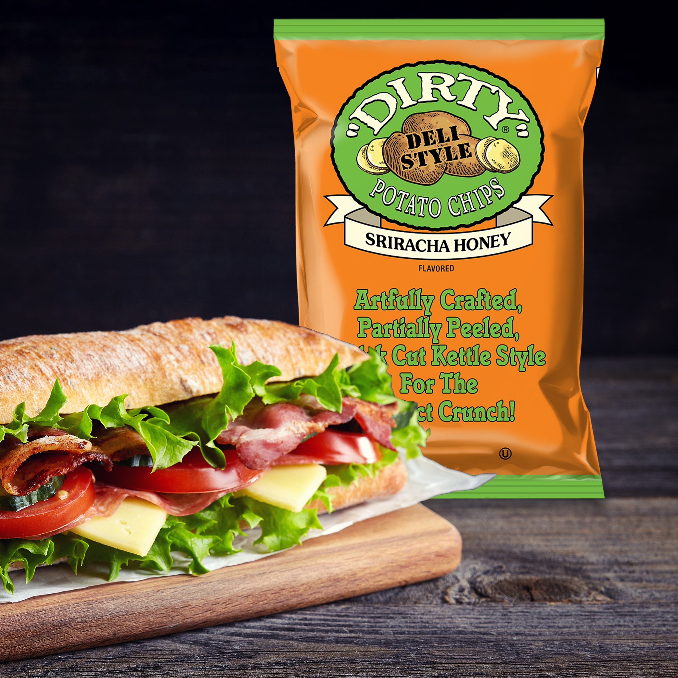 Dirty Kettle Style Potato Chips Sriracha & Honey