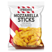 Package of TGI Fridays Mozzarella Sticks corn snacks on a white background