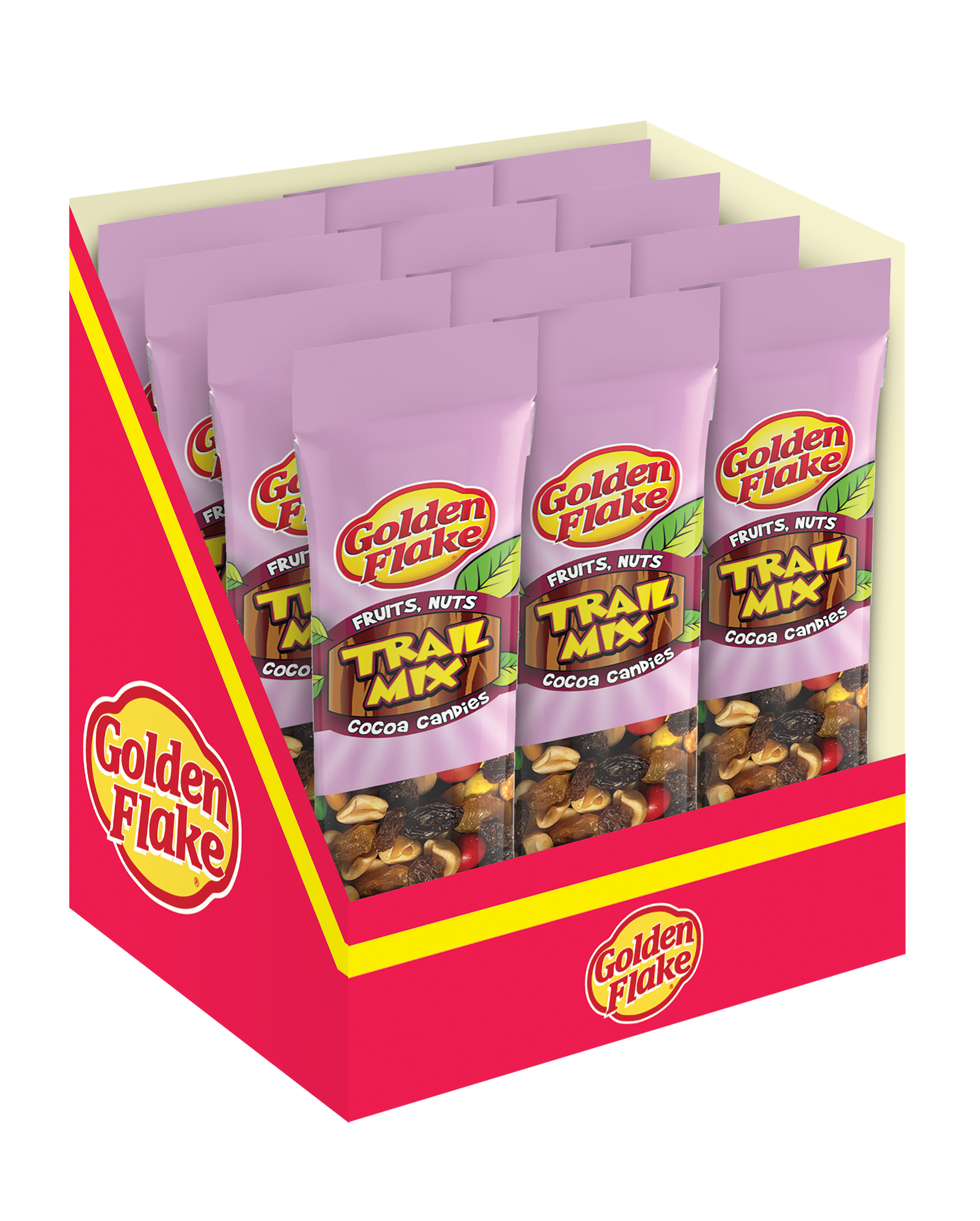 Golden Flake Fruits, Nuts & Cocoa Candies Trail Mix (2.25oz Bags)