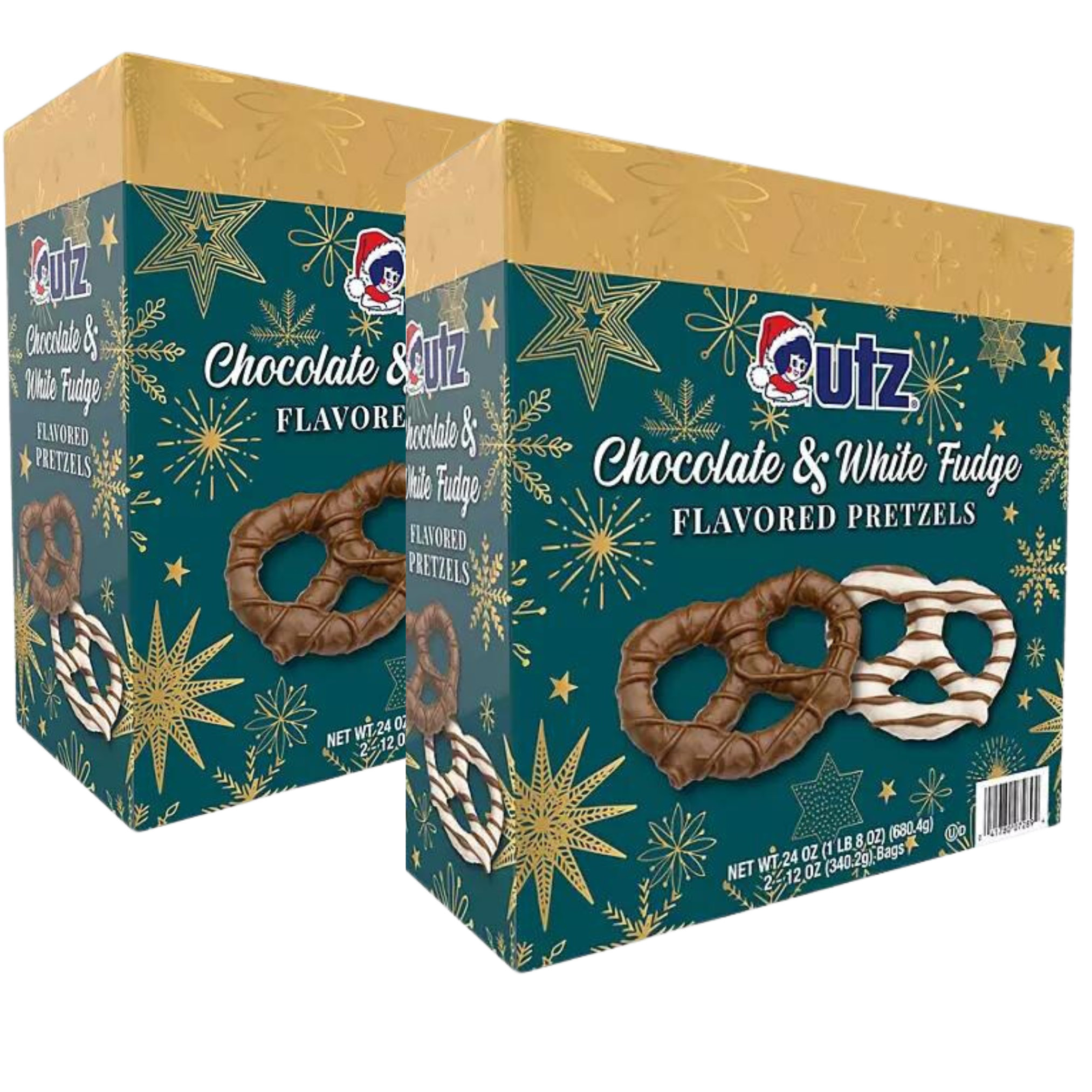 Utz Chocolate Pretzels Milk & White Chocolate Flavored